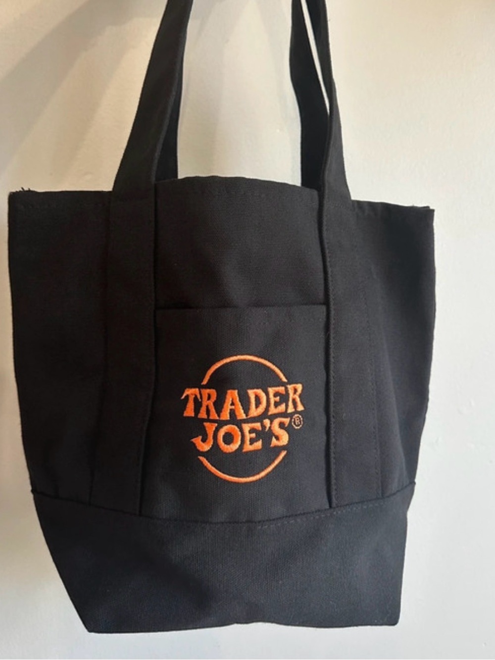 2025 Trader Joe’s Mini Tote Halloween Black and Orange Bag